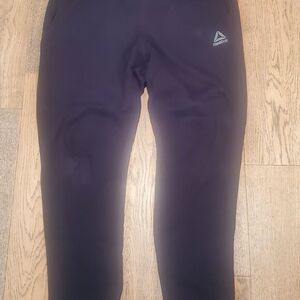 Reebok - Mens - Medium - Cotton - Athletic Pants - Drawstring Waist - Black
